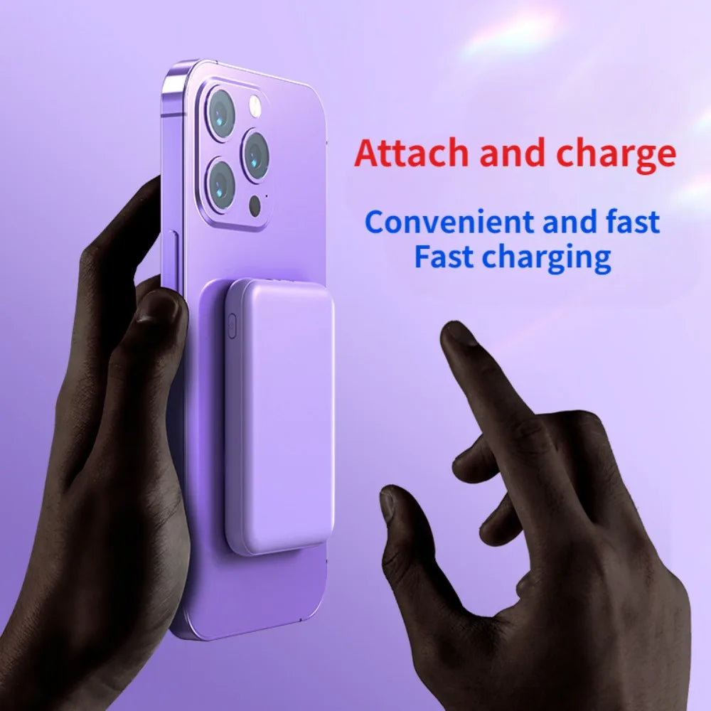 Slim Magnetic Power Bank- 5000mAh & 10,000mAh for Iphone Magsafe