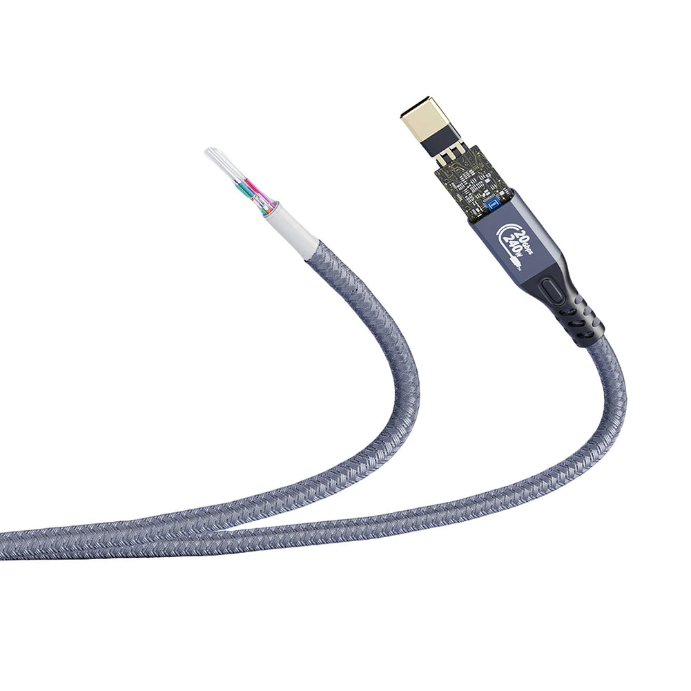 240W USB-C to USB-C Braided Fast Charging Cable